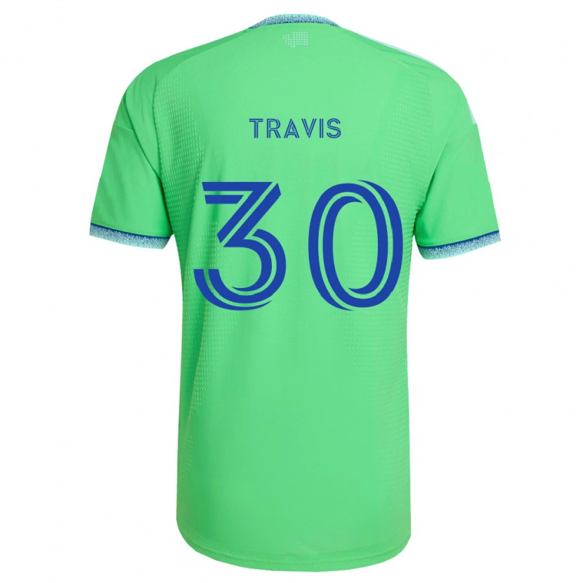 Danxen Kinderen Riley Travis #30 Groen Lichtblauw Thuisshirt Thuistenue 2026/27 T-Shirt België
