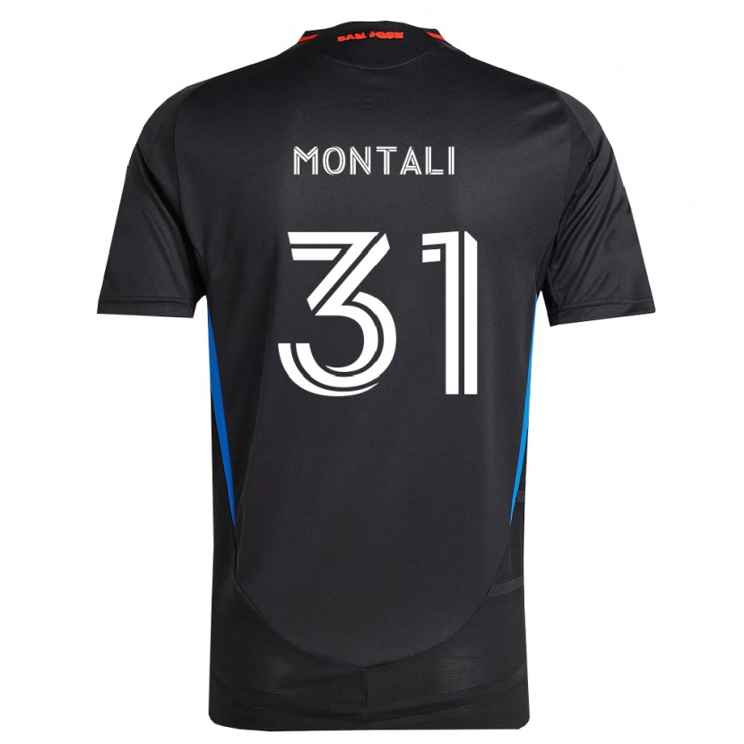 Danxen Kinderen Francesco Montali #31 Blauw Wit Zwart Thuisshirt Thuistenue 2026/27 T-Shirt België
