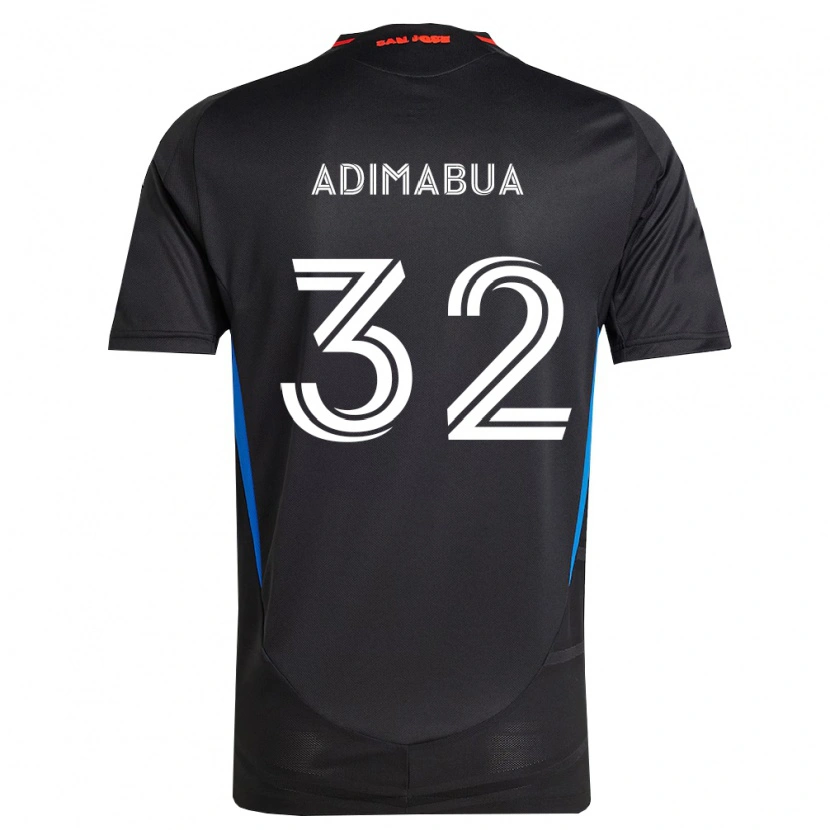 Danxen Kinderen Nonso Adimabua #32 Blauw Wit Zwart Thuisshirt Thuistenue 2026/27 T-Shirt België