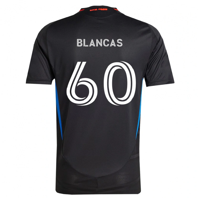 Danxen Kinderen Eduardo Blancas #60 Blauw Wit Zwart Thuisshirt Thuistenue 2026/27 T-Shirt België