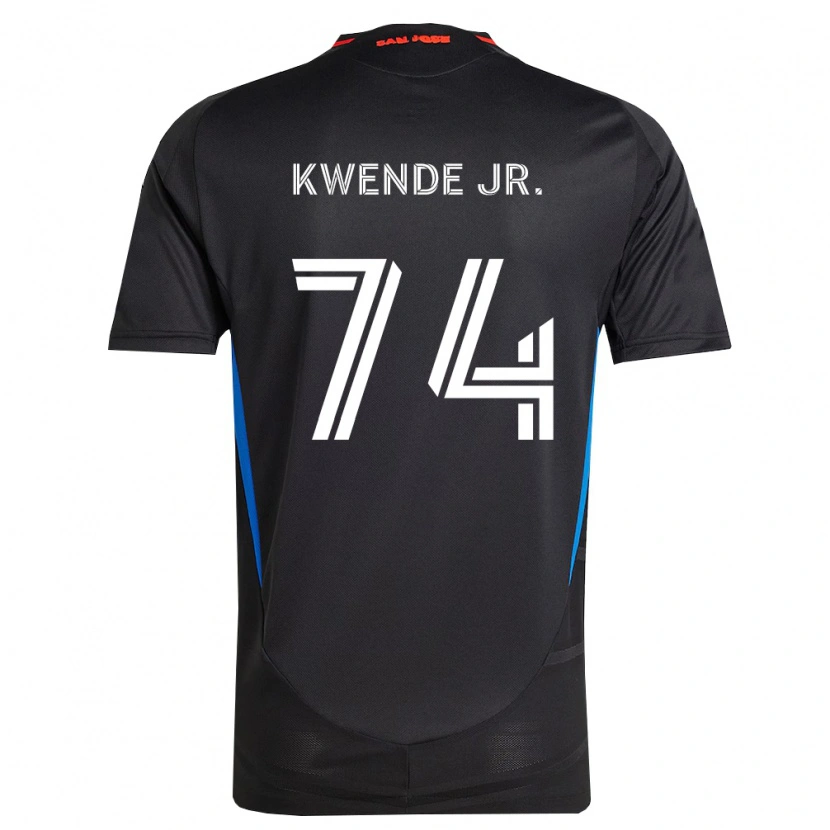 Danxen Kinderen Martin Kwende Jr. #74 Blauw Wit Zwart Thuisshirt Thuistenue 2026/27 T-Shirt België