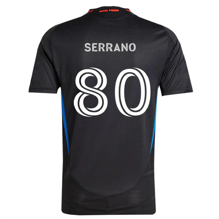 Danxen Kinderen David Serrano #80 Blauw Wit Zwart Thuisshirt Thuistenue 2026/27 T-Shirt België