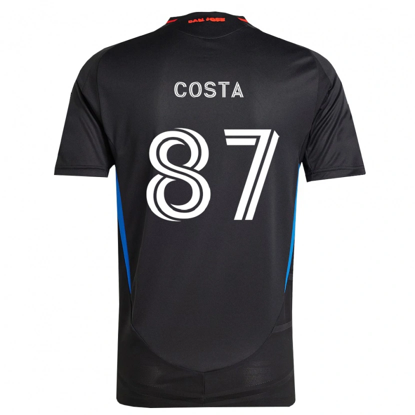 Danxen Kinderen Vítor Costa #87 Blauw Wit Zwart Thuisshirt Thuistenue 2026/27 T-Shirt België