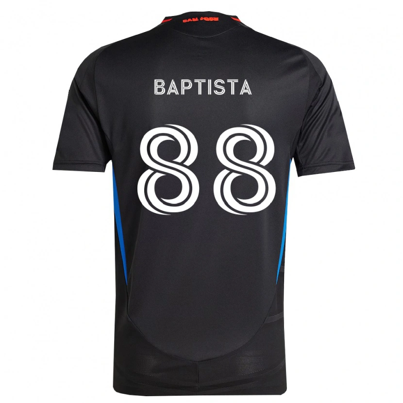 Danxen Kinderen Diogo Baptista #88 Blauw Wit Zwart Thuisshirt Thuistenue 2026/27 T-Shirt België