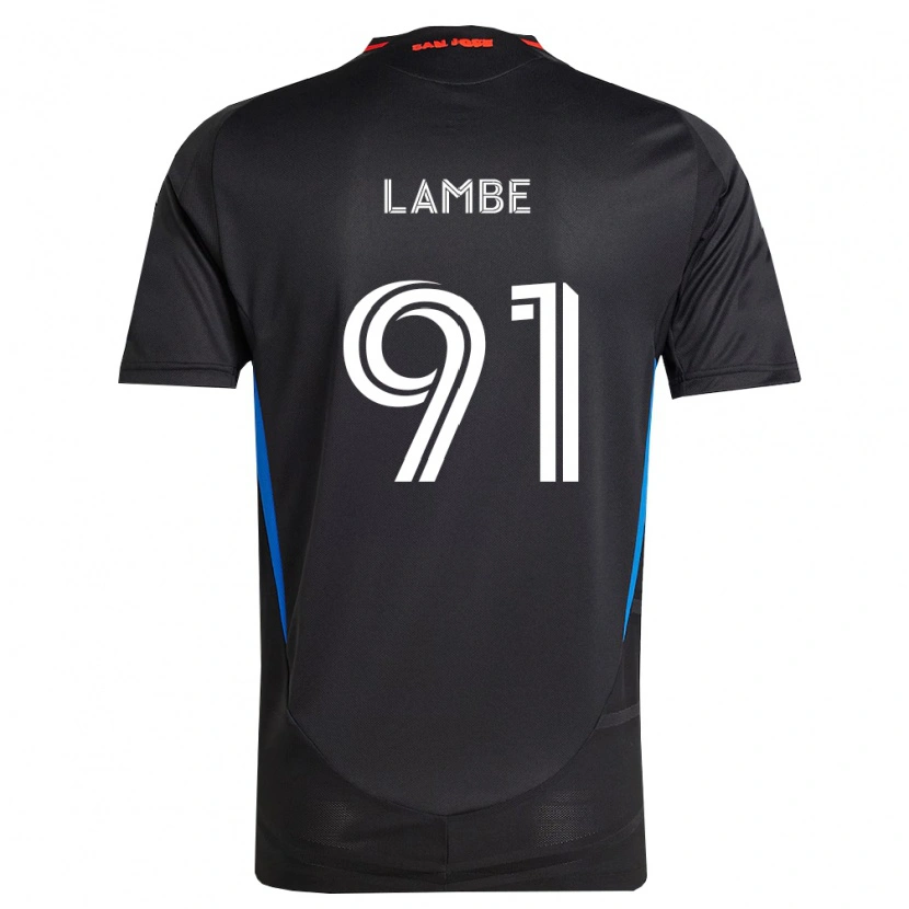 Danxen Kinderen Connor Lambe #91 Blauw Wit Zwart Thuisshirt Thuistenue 2026/27 T-Shirt België