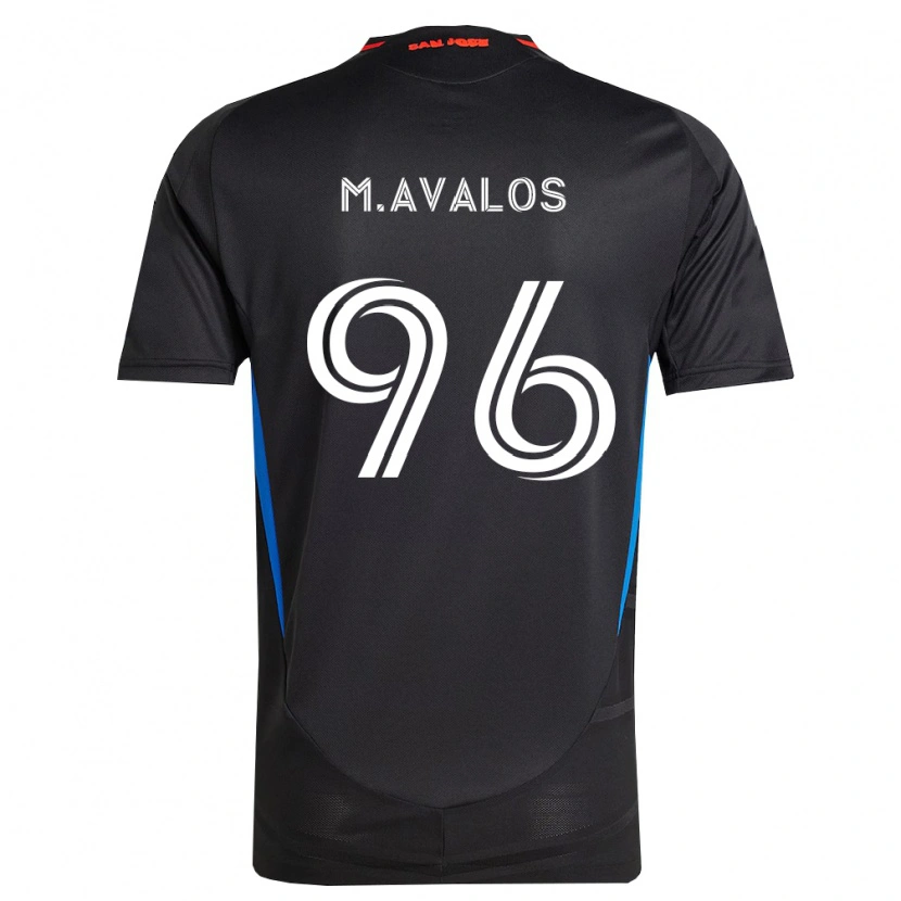 Danxen Kinderen Marcelo Ávalos #96 Blauw Wit Zwart Thuisshirt Thuistenue 2026/27 T-Shirt België