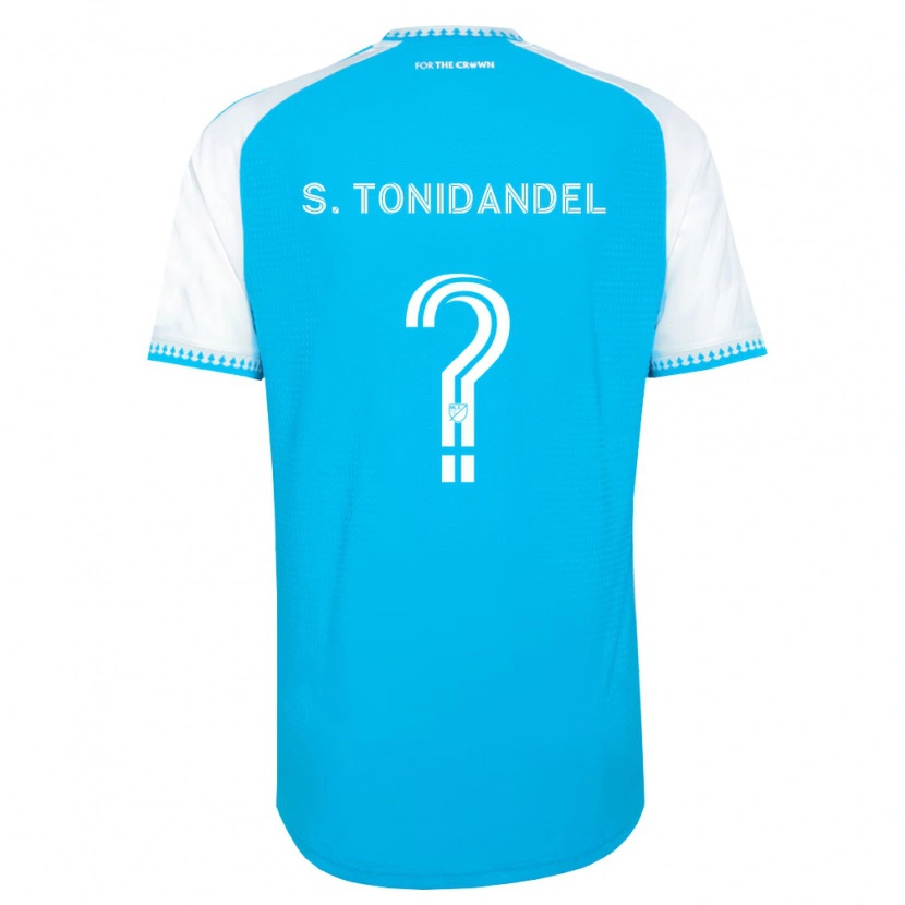 Danxen Kinderen Simon Tonidandel #0 Hemelsblauw Wit Zwart Thuisshirt Thuistenue 2026/27 T-Shirt België