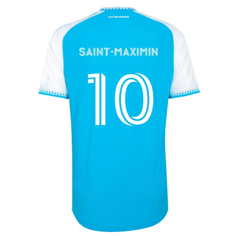 Danxen Kinderen Allan Saint-Maximin #10 Hemelsblauw Wit Zwart Thuisshirt Thuistenue 2026/27 T-Shirt België