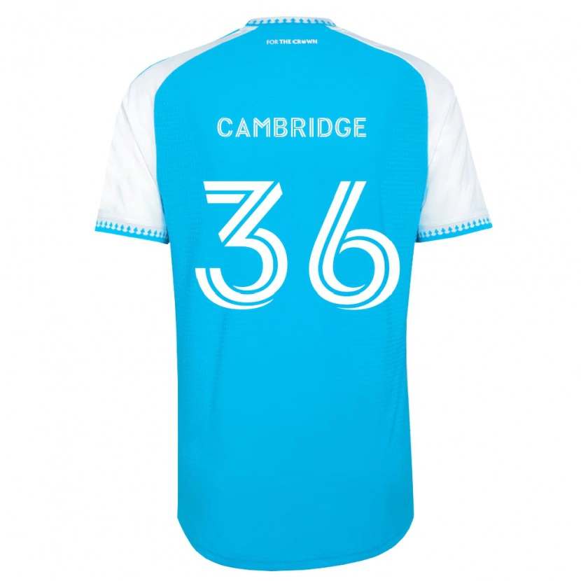 Danxen Kinderen Brandon Cambridge #36 Hemelsblauw Wit Zwart Thuisshirt Thuistenue 2026/27 T-Shirt België