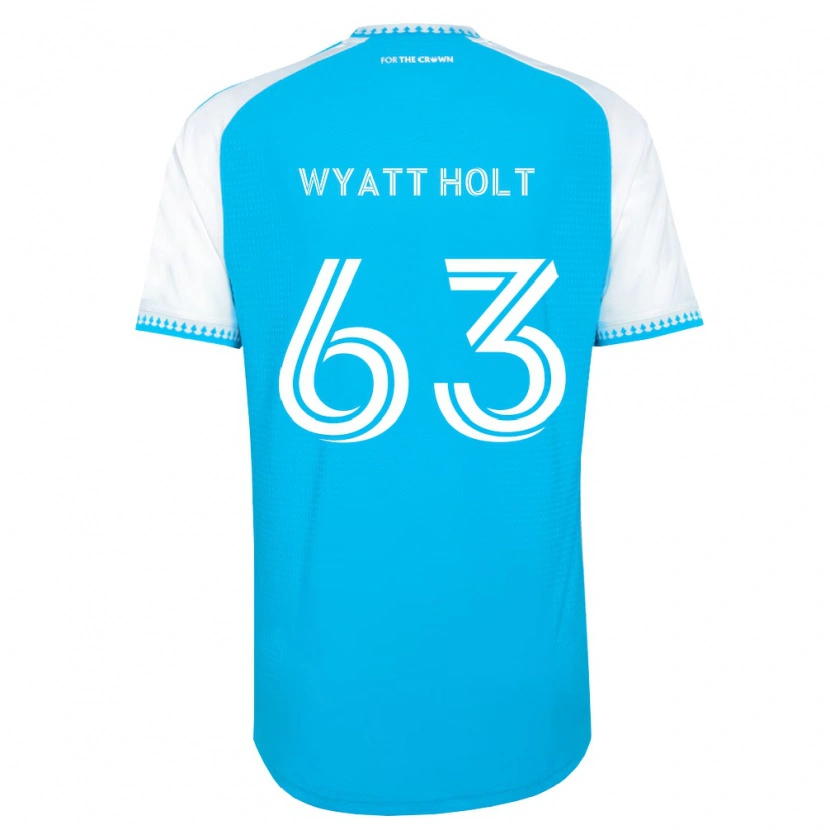 Danxen Kinderen Wyatt Holt #63 Hemelsblauw Wit Zwart Thuisshirt Thuistenue 2026/27 T-Shirt België