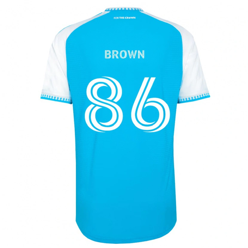 Danxen Kinderen Daniel Brown #86 Hemelsblauw Wit Zwart Thuisshirt Thuistenue 2026/27 T-Shirt België