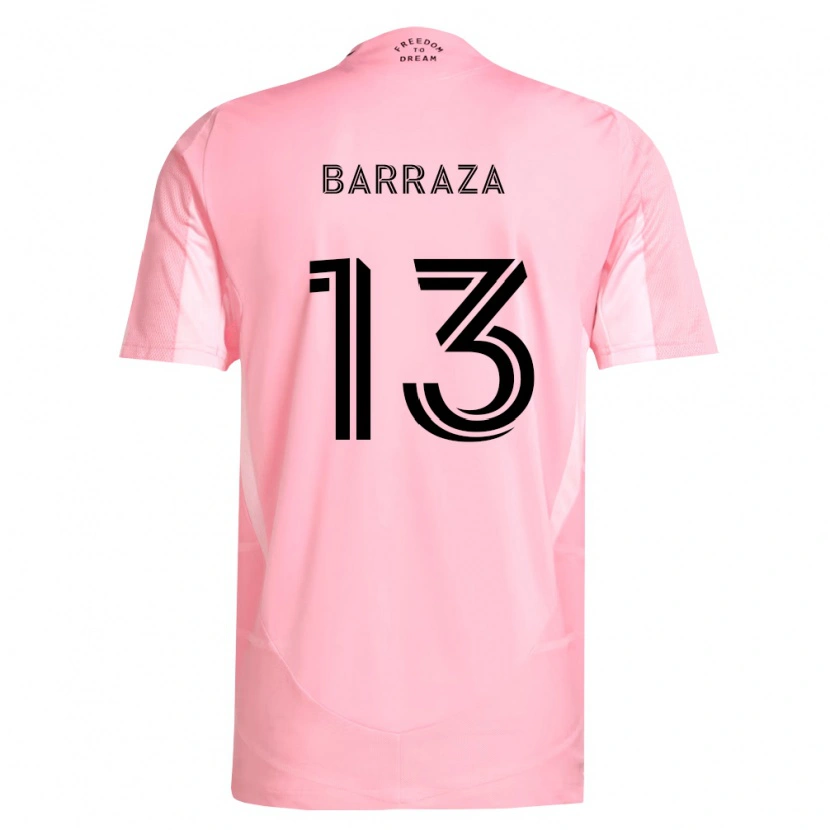 Danxen Kinderen Luis Barraza #13 Roze Zwart Thuisshirt Thuistenue 2026/27 T-Shirt België