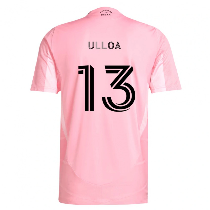 Danxen Kinderen Víctor Ulloa #13 Roze Zwart Thuisshirt Thuistenue 2026/27 T-Shirt België