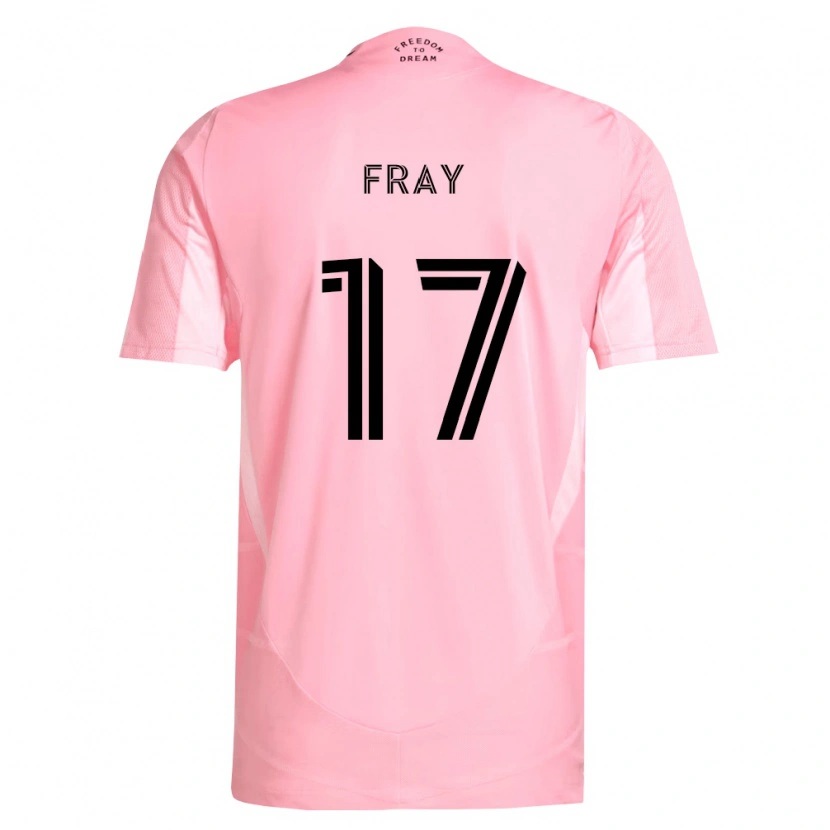 Danxen Kinderen Ian Fray #17 Roze Zwart Thuisshirt Thuistenue 2026/27 T-Shirt België