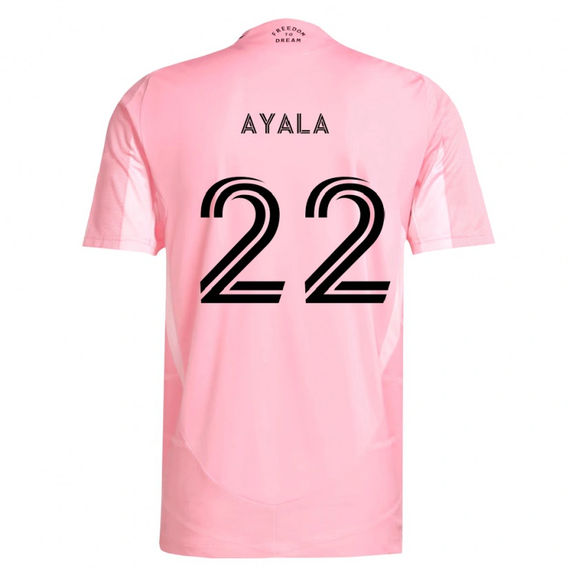 Danxen Kinderen David Ayala #22 Roze Zwart Thuisshirt Thuistenue 2026/27 T-Shirt België