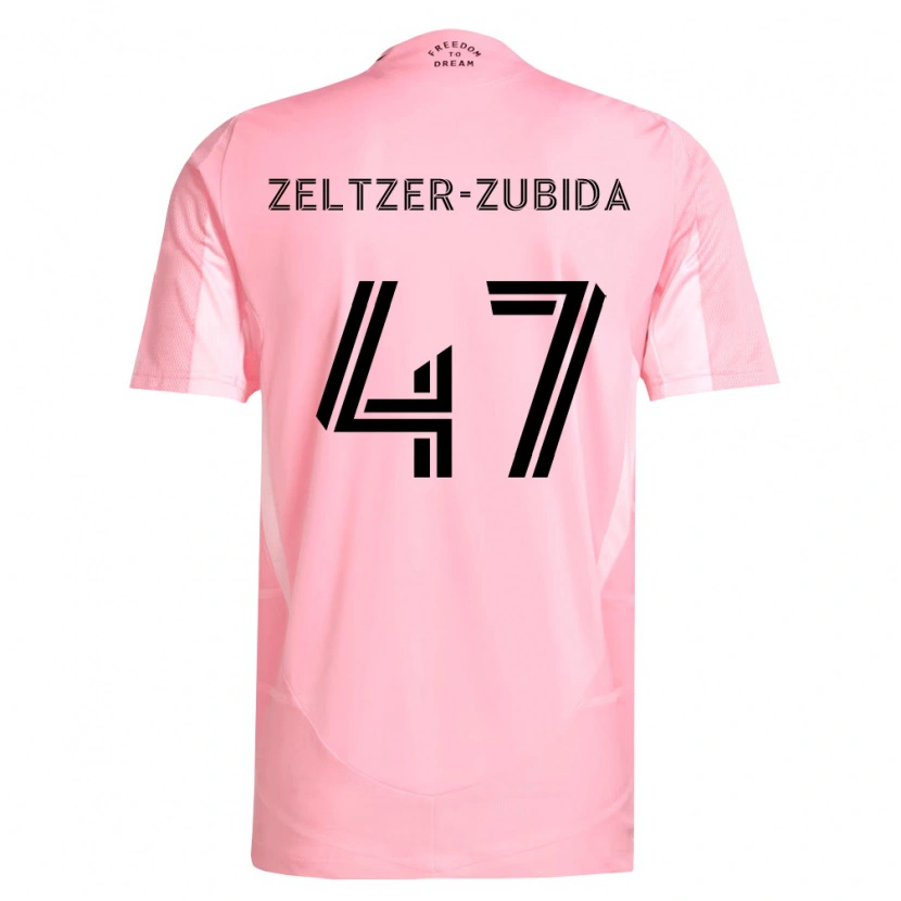 Danxen Kinderen Idoh Zeltzer-Zubida #47 Roze Zwart Thuisshirt Thuistenue 2026/27 T-Shirt België