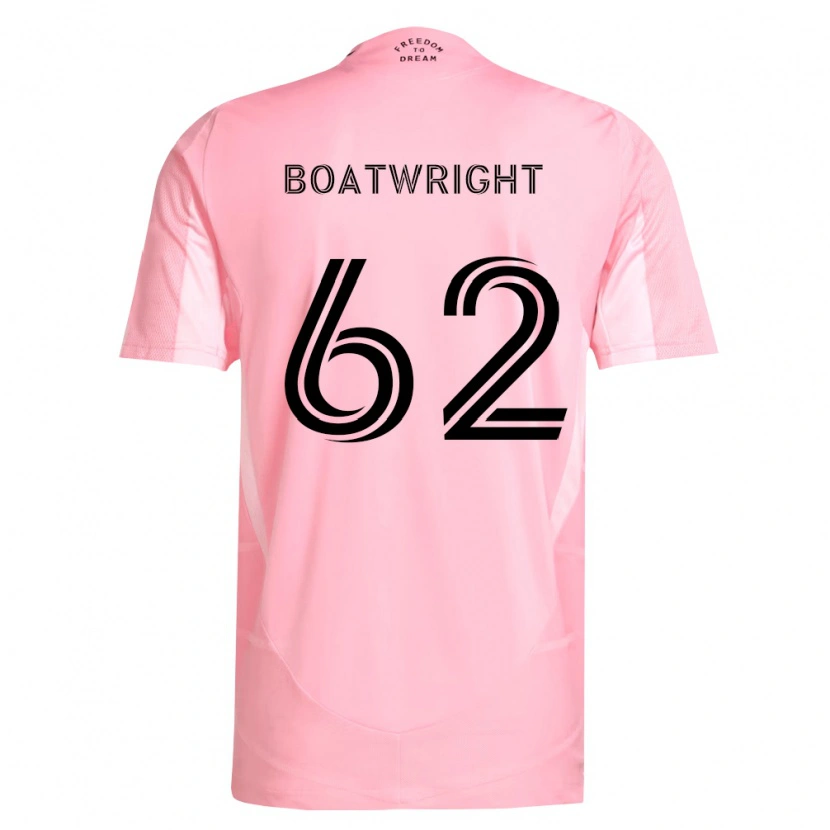 Danxen Kinderen Israel Boatwright #62 Roze Zwart Thuisshirt Thuistenue 2026/27 T-Shirt België