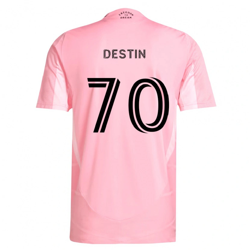 Danxen Kinderen Bryan Destin #70 Roze Zwart Thuisshirt Thuistenue 2026/27 T-Shirt België