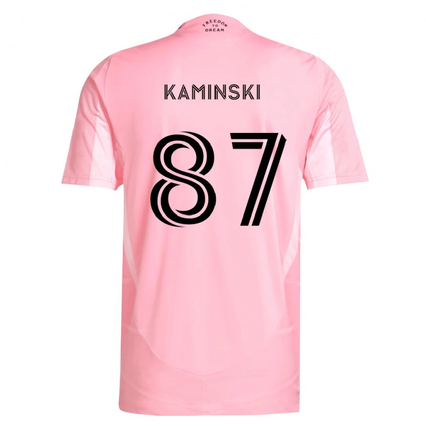 Danxen Kinderen Brett Kaminski #87 Roze Zwart Thuisshirt Thuistenue 2026/27 T-Shirt België