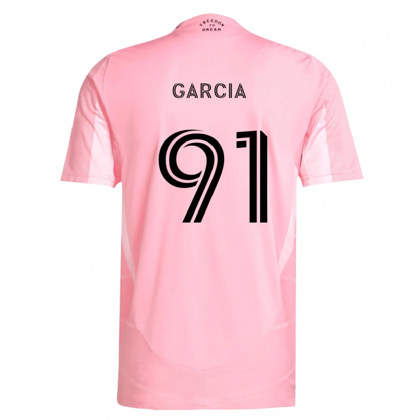 Danxen Kinderen Lesther García #91 Roze Zwart Thuisshirt Thuistenue 2026/27 T-Shirt België