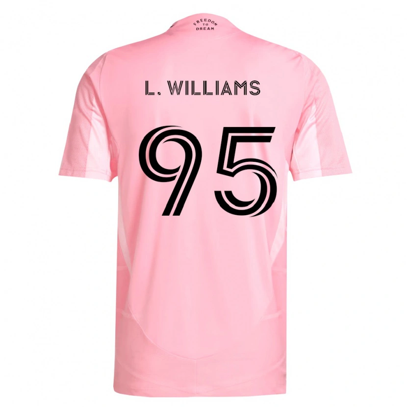 Danxen Kinderen Levi Williams #95 Roze Zwart Thuisshirt Thuistenue 2026/27 T-Shirt België