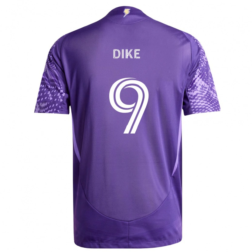 Danxen Kinderen Daryl Dike #9 Paars Wit Thuisshirt Thuistenue 2026/27 T-Shirt België