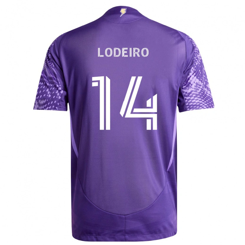 Danxen Kinderen Nicolás Lodeiro #14 Paars Wit Thuisshirt Thuistenue 2026/27 T-Shirt België