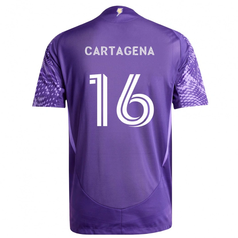 Danxen Kinderen Wilder Cartagena #16 Paars Wit Thuisshirt Thuistenue 2026/27 T-Shirt België