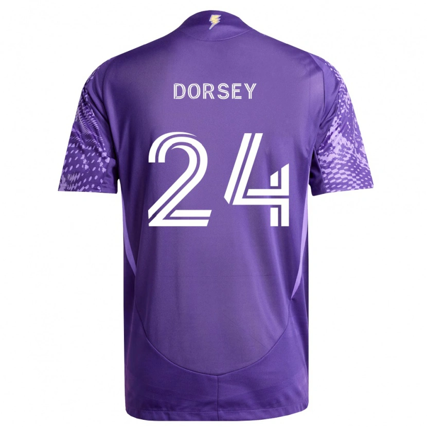 Danxen Kinderen Griffin Dorsey #24 Paars Wit Thuisshirt Thuistenue 2026/27 T-Shirt België