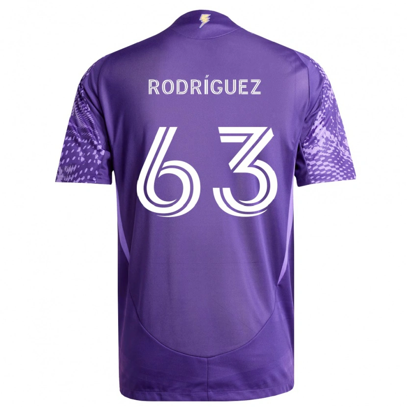 Danxen Kinderen Zinédine Rodríguez #63 Paars Wit Thuisshirt Thuistenue 2026/27 T-Shirt België