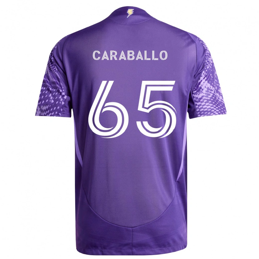 Danxen Kinderen Gustavo Caraballo #65 Paars Wit Thuisshirt Thuistenue 2026/27 T-Shirt België
