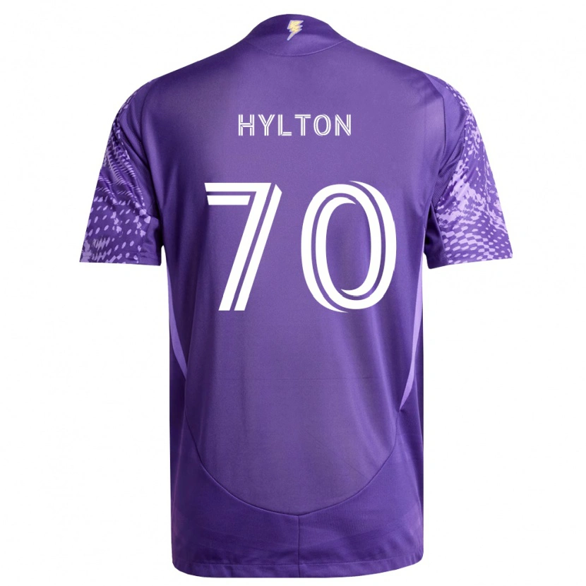 Danxen Kinderen Justin Hylton #70 Paars Wit Thuisshirt Thuistenue 2026/27 T-Shirt België