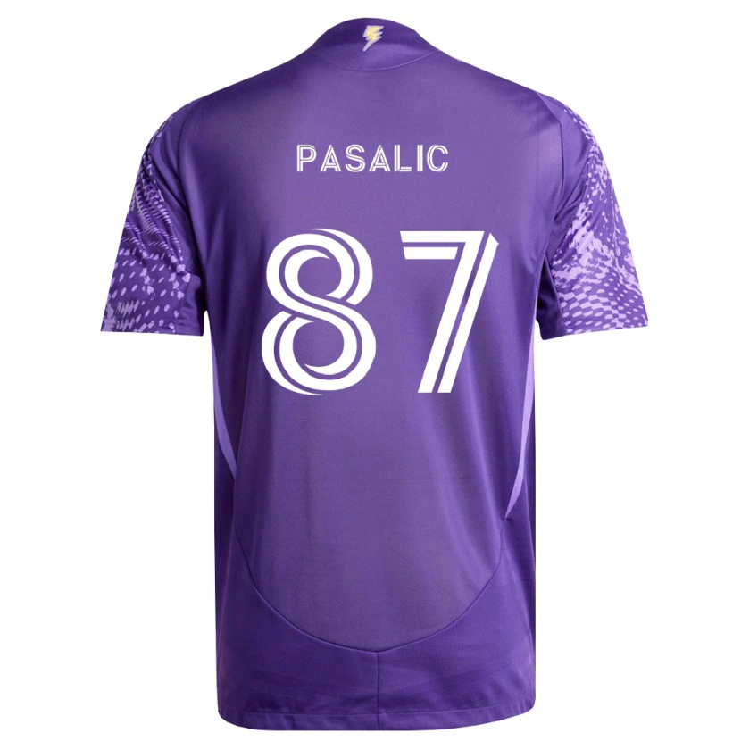 Danxen Kinderen Marco Pašalić #87 Paars Wit Thuisshirt Thuistenue 2026/27 T-Shirt België