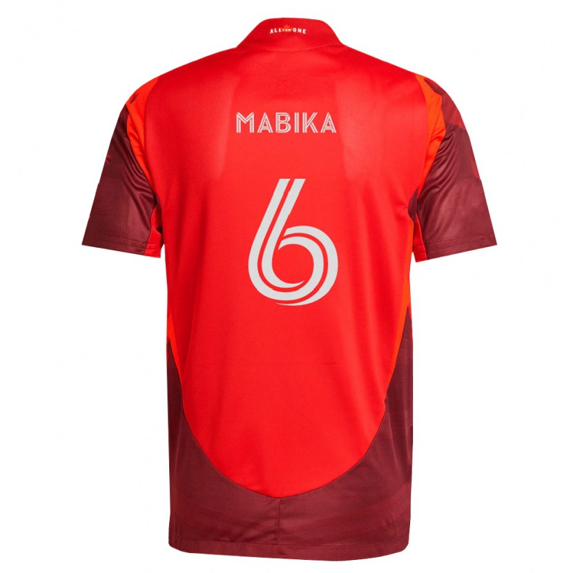 Danxen Kinderen Aimé Mabika #6 Bordeauxrood Thuisshirt Thuistenue 2026/27 T-Shirt België