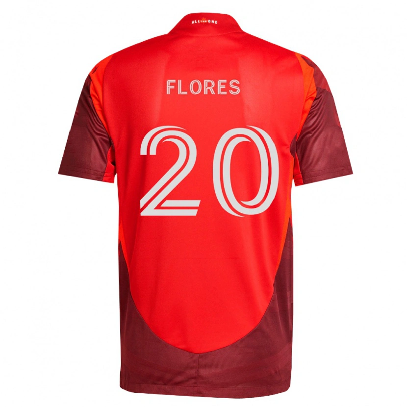 Danxen Kinderen Deybi Flores #20 Bordeauxrood Thuisshirt Thuistenue 2026/27 T-Shirt België