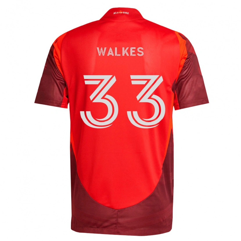 Danxen Kinderen Reshaun Walkes #33 Bordeauxrood Thuisshirt Thuistenue 2026/27 T-Shirt België
