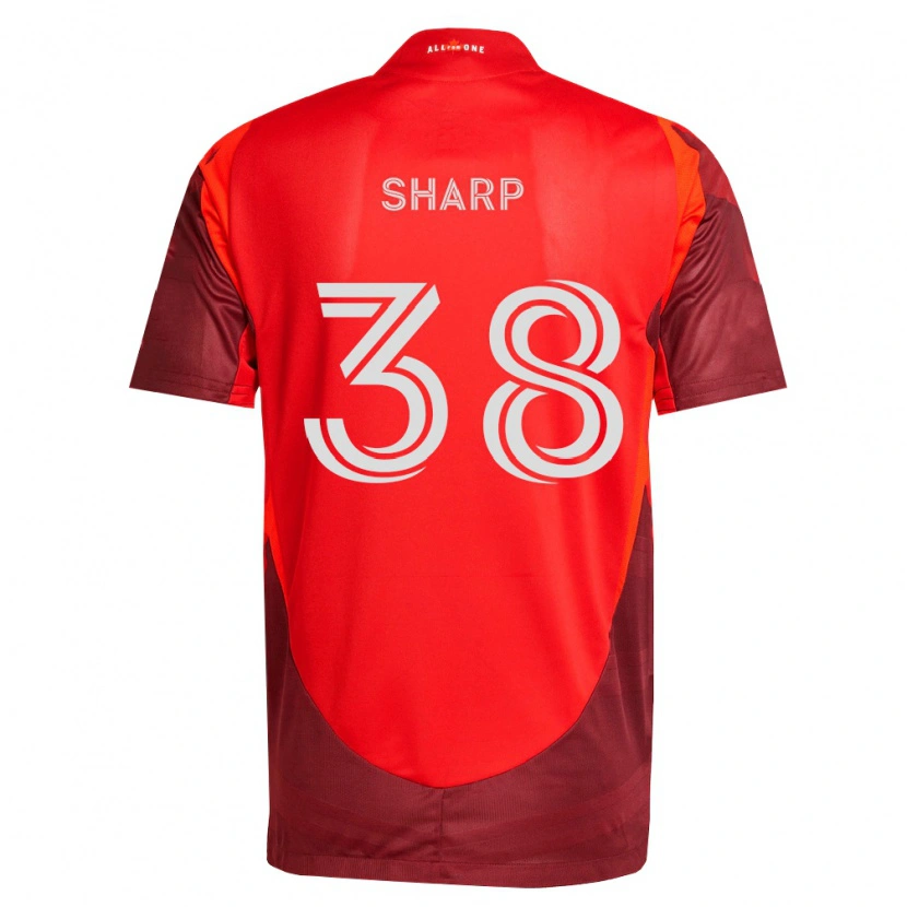 Danxen Kinderen Charlie Sharp #38 Bordeauxrood Thuisshirt Thuistenue 2026/27 T-Shirt België