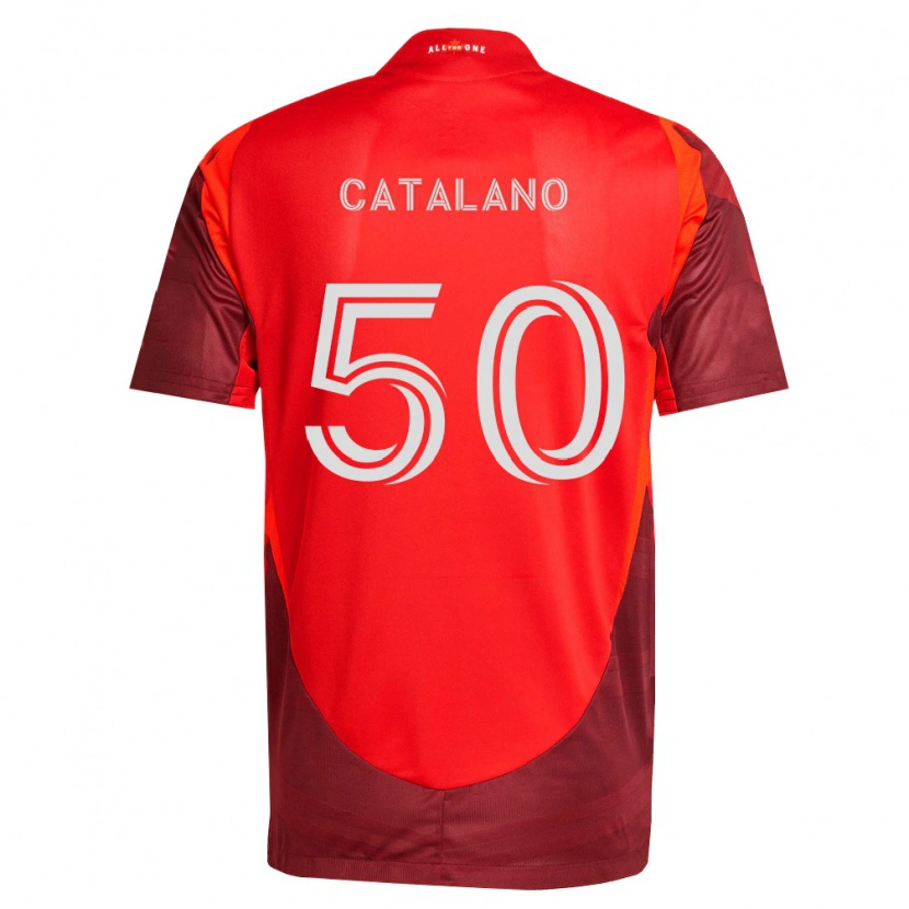 Danxen Kinderen Gianluca Catalano #50 Bordeauxrood Thuisshirt Thuistenue 2026/27 T-Shirt België