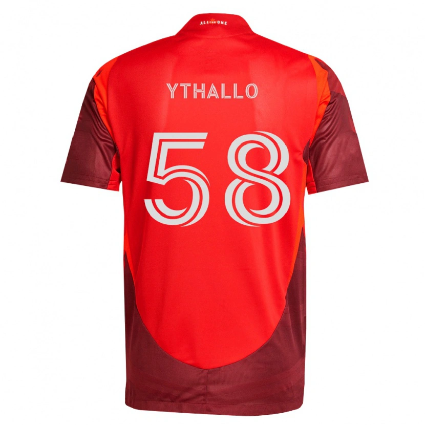 Danxen Kinderen Ythallo #58 Bordeauxrood Thuisshirt Thuistenue 2026/27 T-Shirt België