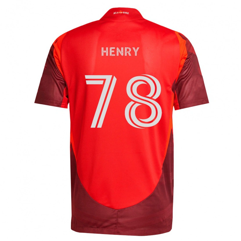 Danxen Kinderen Malik Henry #78 Bordeauxrood Thuisshirt Thuistenue 2026/27 T-Shirt België