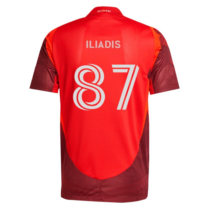 Danxen Kinderen Costa Iliadis #87 Bordeauxrood Thuisshirt Thuistenue 2026/27 T-Shirt België