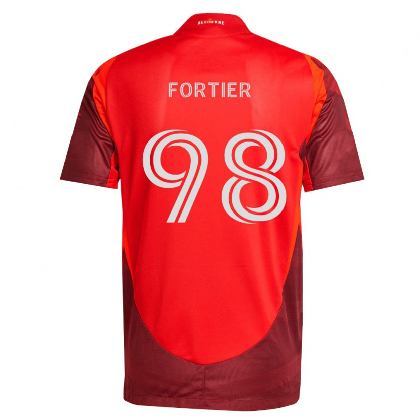 Danxen Kinderen Kristjan Fortier #98 Bordeauxrood Thuisshirt Thuistenue 2026/27 T-Shirt België