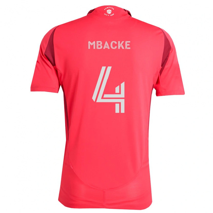 Danxen Kinderen Mamadou Mbacke #4 Magenta Wit Thuisshirt Thuistenue 2026/27 T-Shirt België