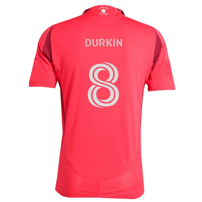 Danxen Kinderen Chris Durkin #8 Magenta Wit Thuisshirt Thuistenue 2026/27 T-Shirt België