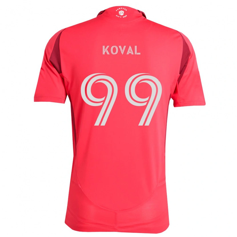 Danxen Kinderen Stanislav Koval #99 Magenta Wit Thuisshirt Thuistenue 2026/27 T-Shirt België