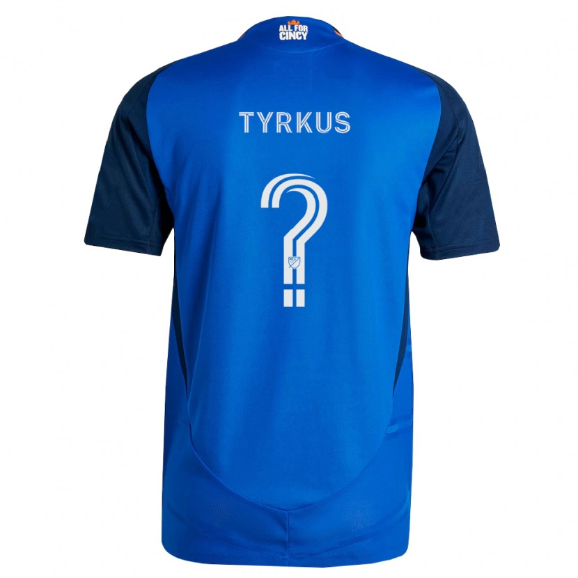 Danxen Kinderen Illia Tyrkus #0 Koninklijk Blauw Oranje Thuisshirt Thuistenue 2026/27 T-Shirt België