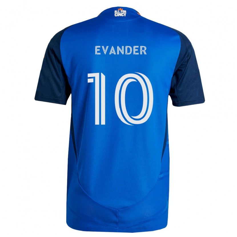 Danxen Kinderen Evander Da Silva Ferreira #10 Koninklijk Blauw Oranje Thuisshirt Thuistenue 2026/27 T-Shirt België