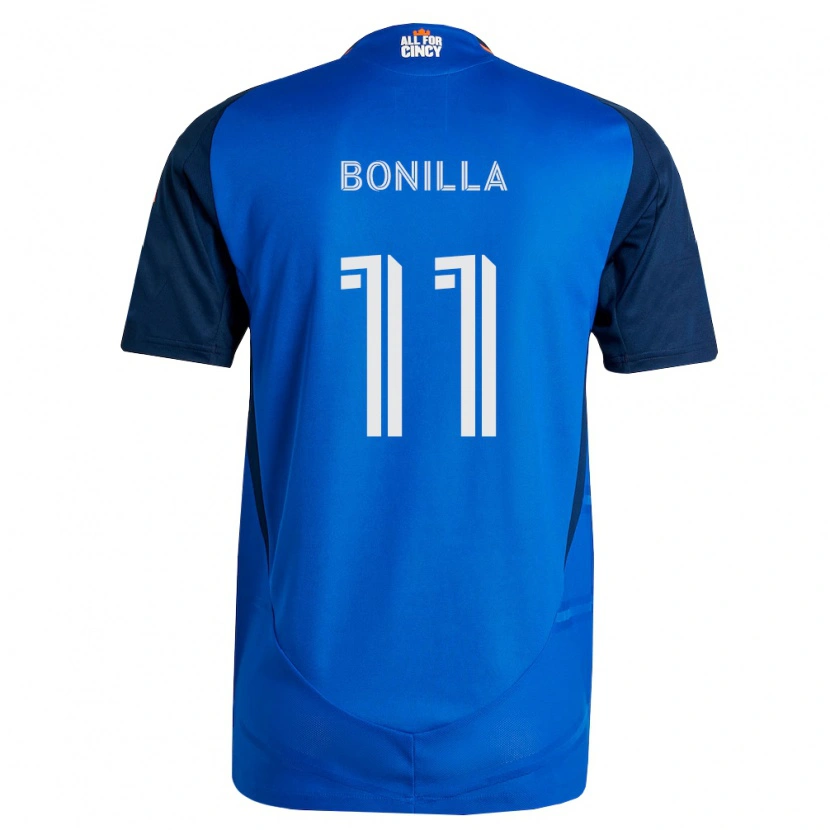 Danxen Kinderen Jarell Bonilla #11 Koninklijk Blauw Oranje Thuisshirt Thuistenue 2026/27 T-Shirt België
