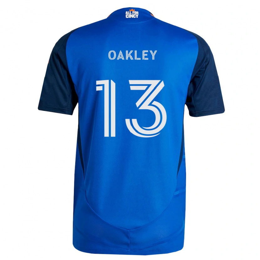 Danxen Kinderen Ethan Oakley #13 Koninklijk Blauw Oranje Thuisshirt Thuistenue 2026/27 T-Shirt België