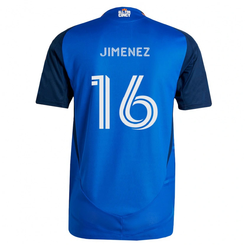 Danxen Kinderen Joshua Jimenez #16 Koninklijk Blauw Oranje Thuisshirt Thuistenue 2026/27 T-Shirt België